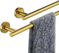 JQK Bath Towel Bar 27 Inch Brushed Gold Towel Rack for Bathroom