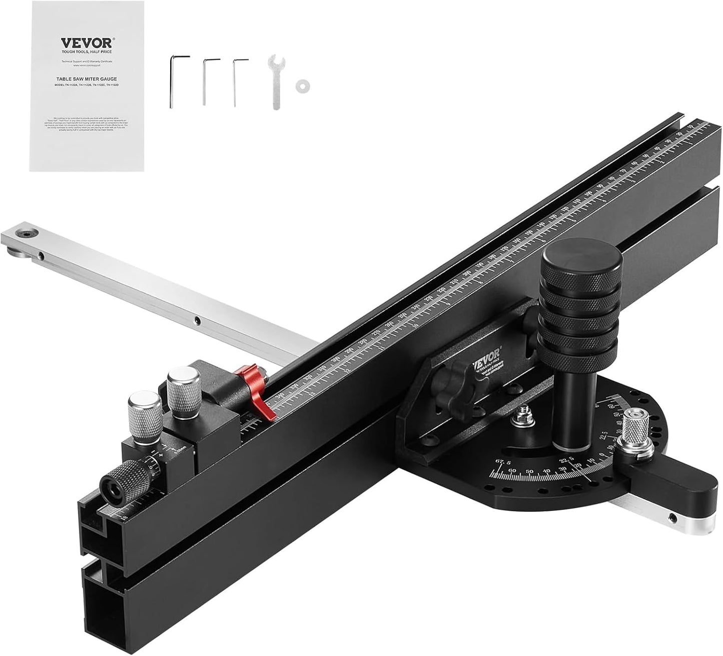 VEVOR Precision Miter Gauge for Table Saws - Durable and Accurate
