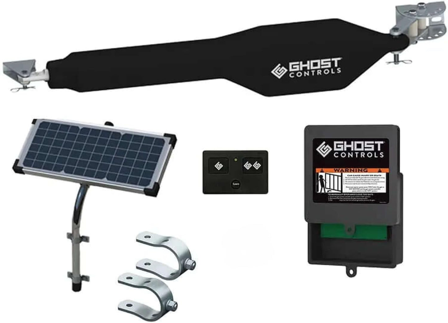 GC GHOST CONTROLS Solar Heavy-Duty Automatic Gate Opener Kit