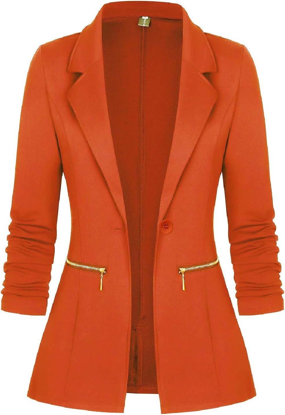 Genhoo Women's Long Sleeve Blazer Open Front Cardigan Jacket