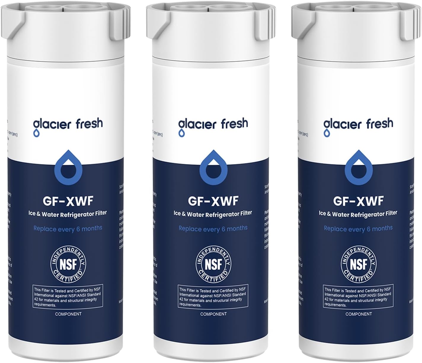 GLACIER FRESH XWF Replacement Water Filter Pack of 3 for GE