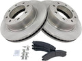 TRQ Front Brake Pad & Rotor Kit Compatible with 2012-2019 Nissan NV