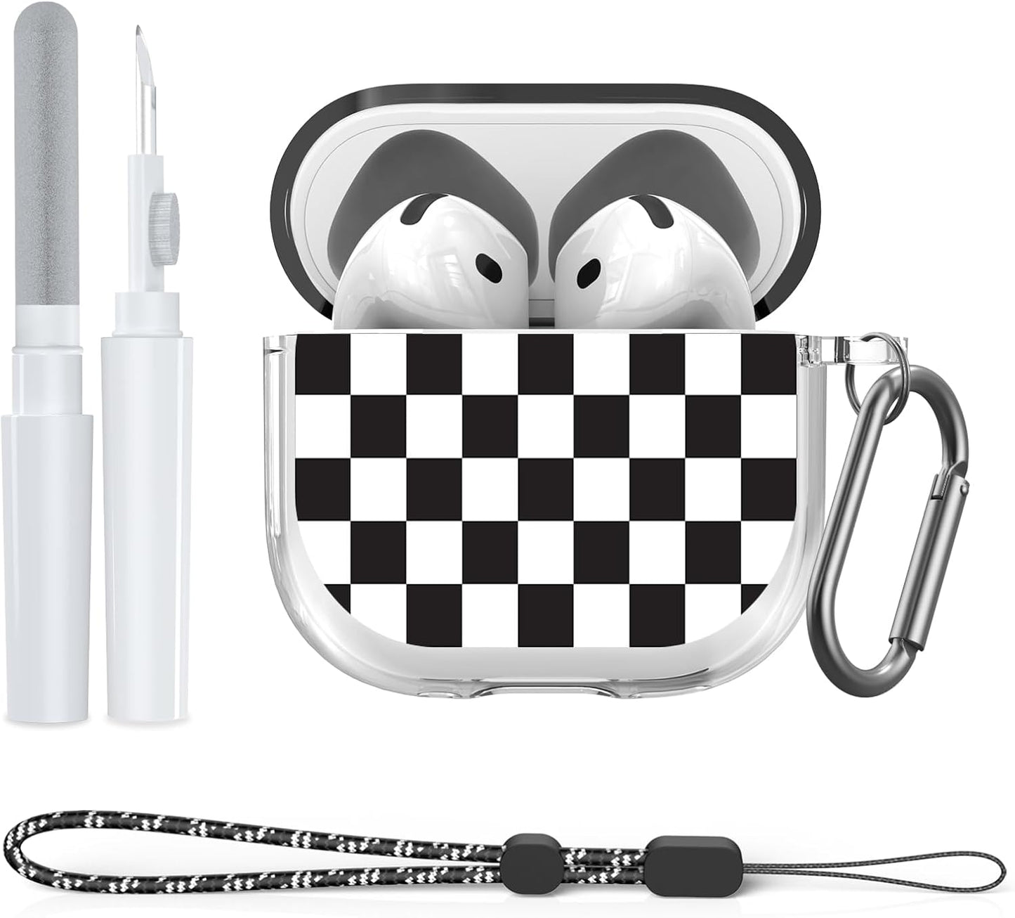 POZCIS Clear Soft TPU Case for Airpods 4 with Cleaner Kit - Ultimate Protection!