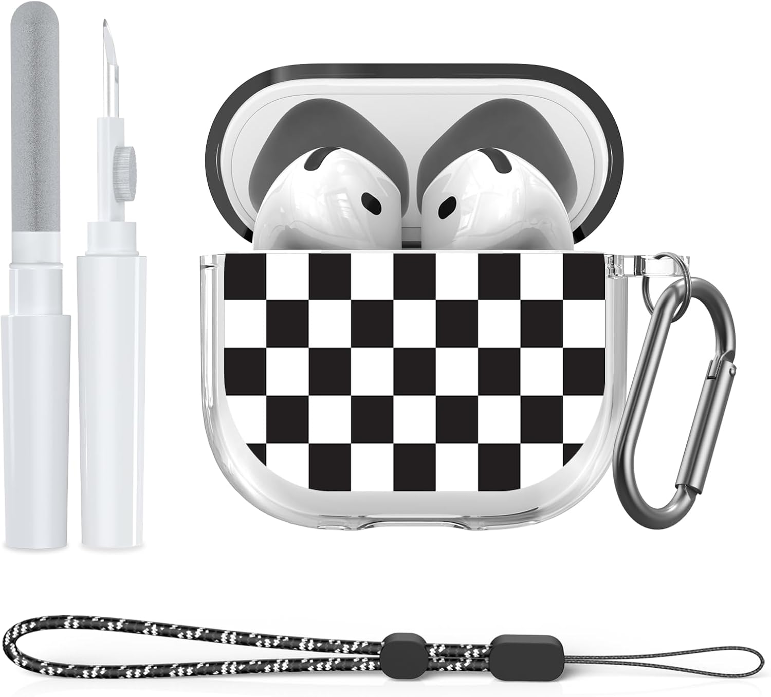 POZCIS Clear Soft TPU Case for Airpods 4 with Cleaner Kit - Ultimate Protection!