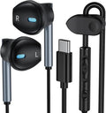 USB C Earbuds Wired for Galaxy S25 S24 S23 - Comfortable HiFi Sound