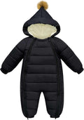 uideazone Baby Snowsuit Newborn to 24 Months - Warm Hooded Puffer
