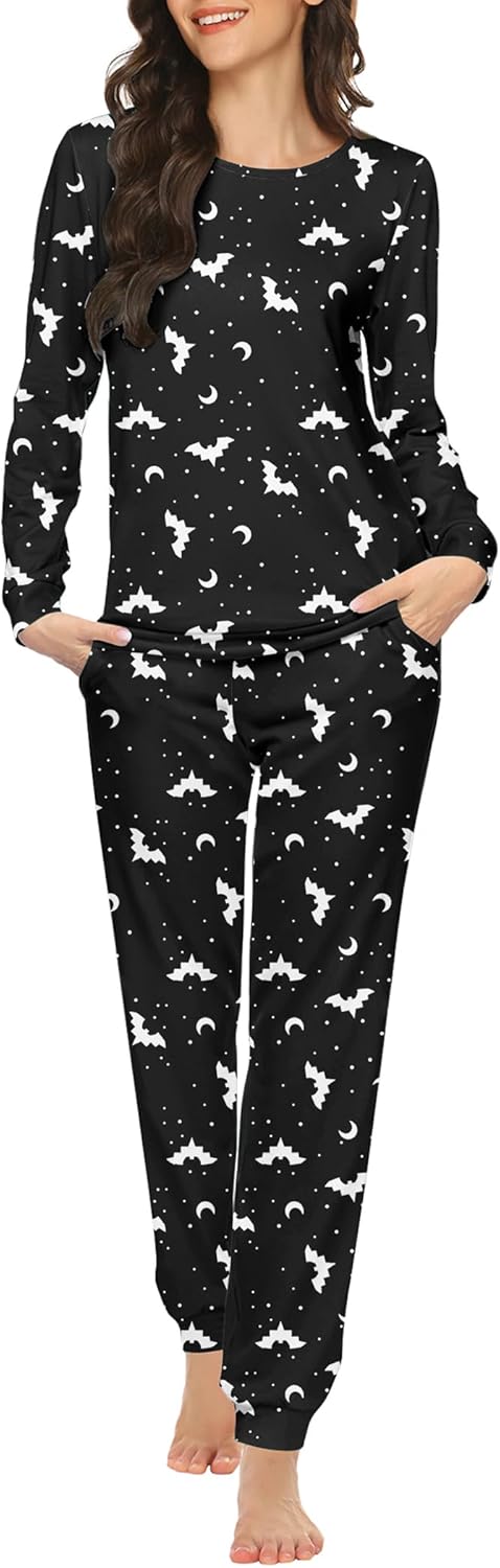 Ekouaer Womens Jogger Pajama Sets for Cozy Sleep and Lounge
