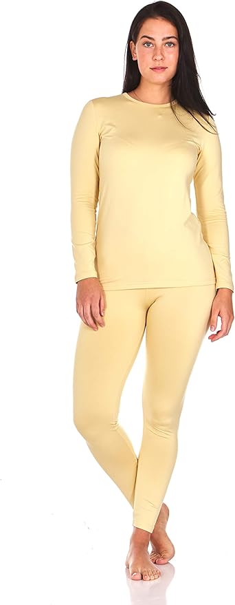 Thermajane Long Johns Thermal Underwear for Women - Fleece Lined