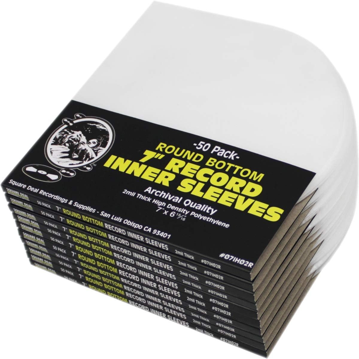 500 Round Bottom Vinyl Record Inner Sleeves - Archival Quality