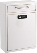 Wall Mount Mailbox Combination Lock Box - Secure After-Hours Drop