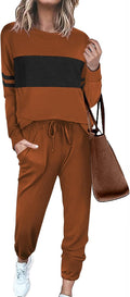 Ekouaer Womens Pajamas Set Long Sleeve Sweatsuits 2 Piece Lounge Set