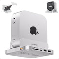 Mac mini M4 Dock with 4TB M.2 SSD Enclosure - 8-Port USB-C Hub