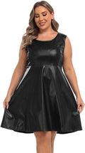 HDE Plus Size Shiny Metallic Alien Costume Dress - Futuristic Space