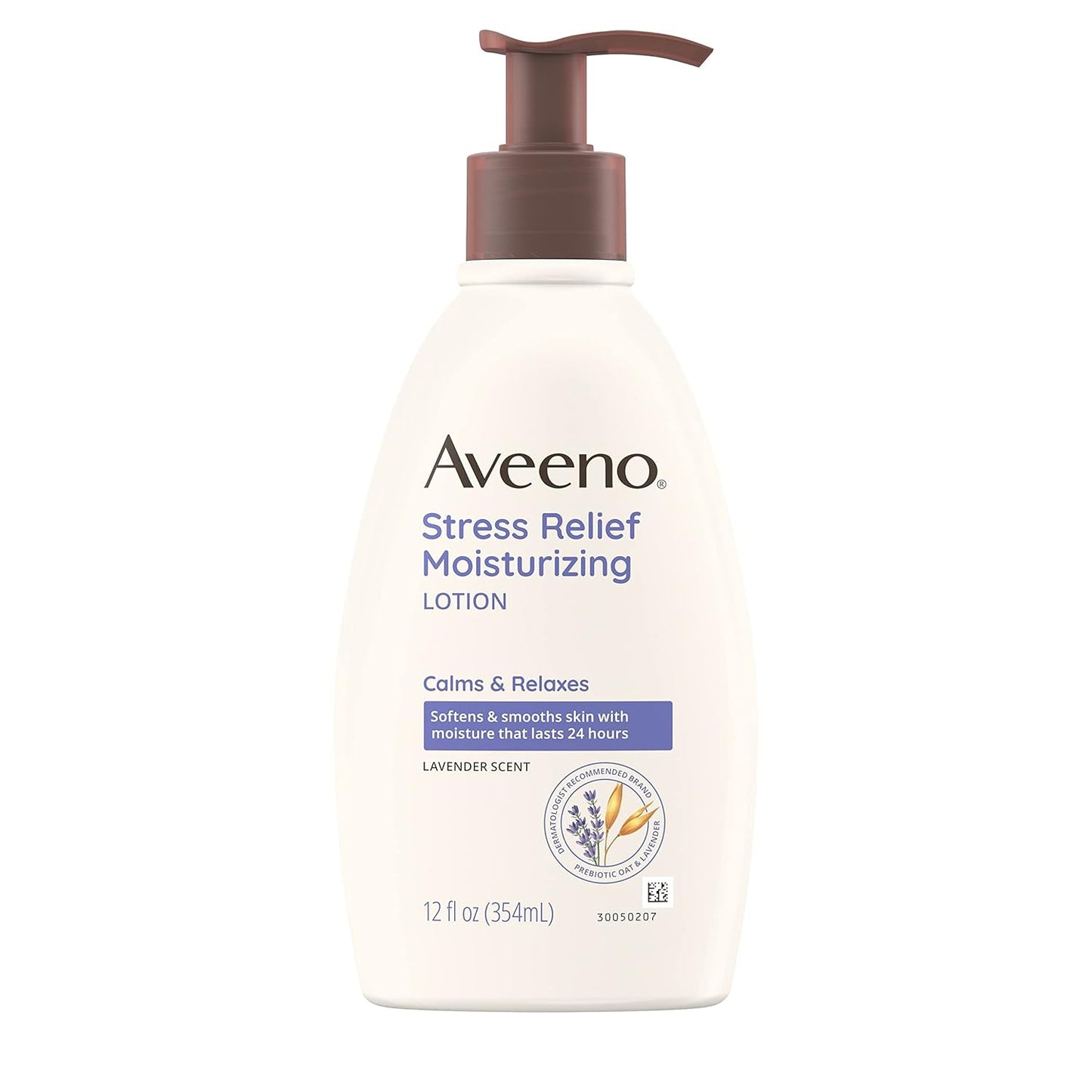 Aveeno Stress Relief Lavender Body Lotion | Calm & Moisturize