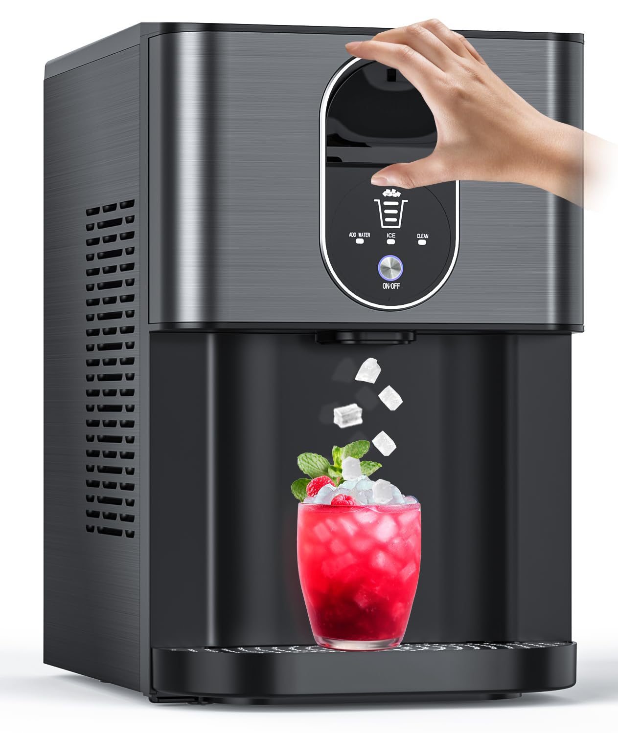 Nugget Ice Makers Countertop for Soft Chewable Ice at Home