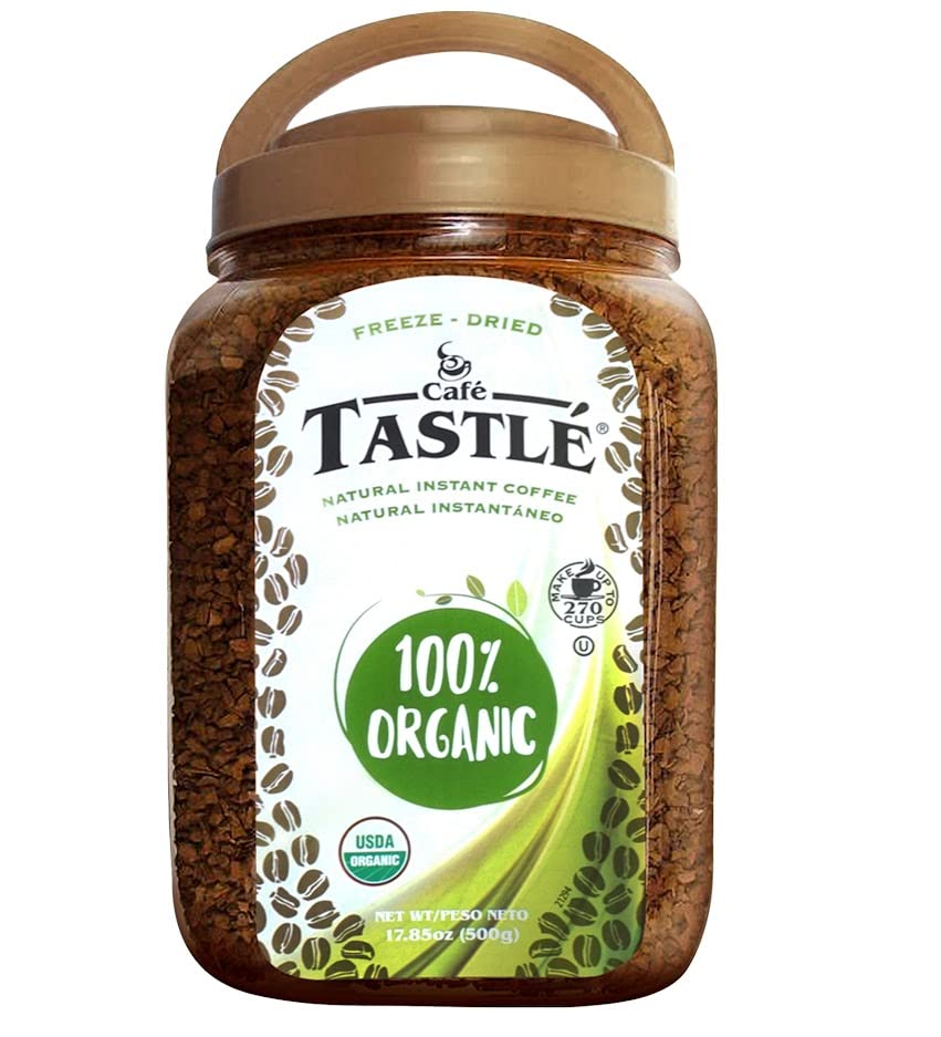 Cafe Tastle 100% Organic Instant Coffee for Pure Coffee Lovers