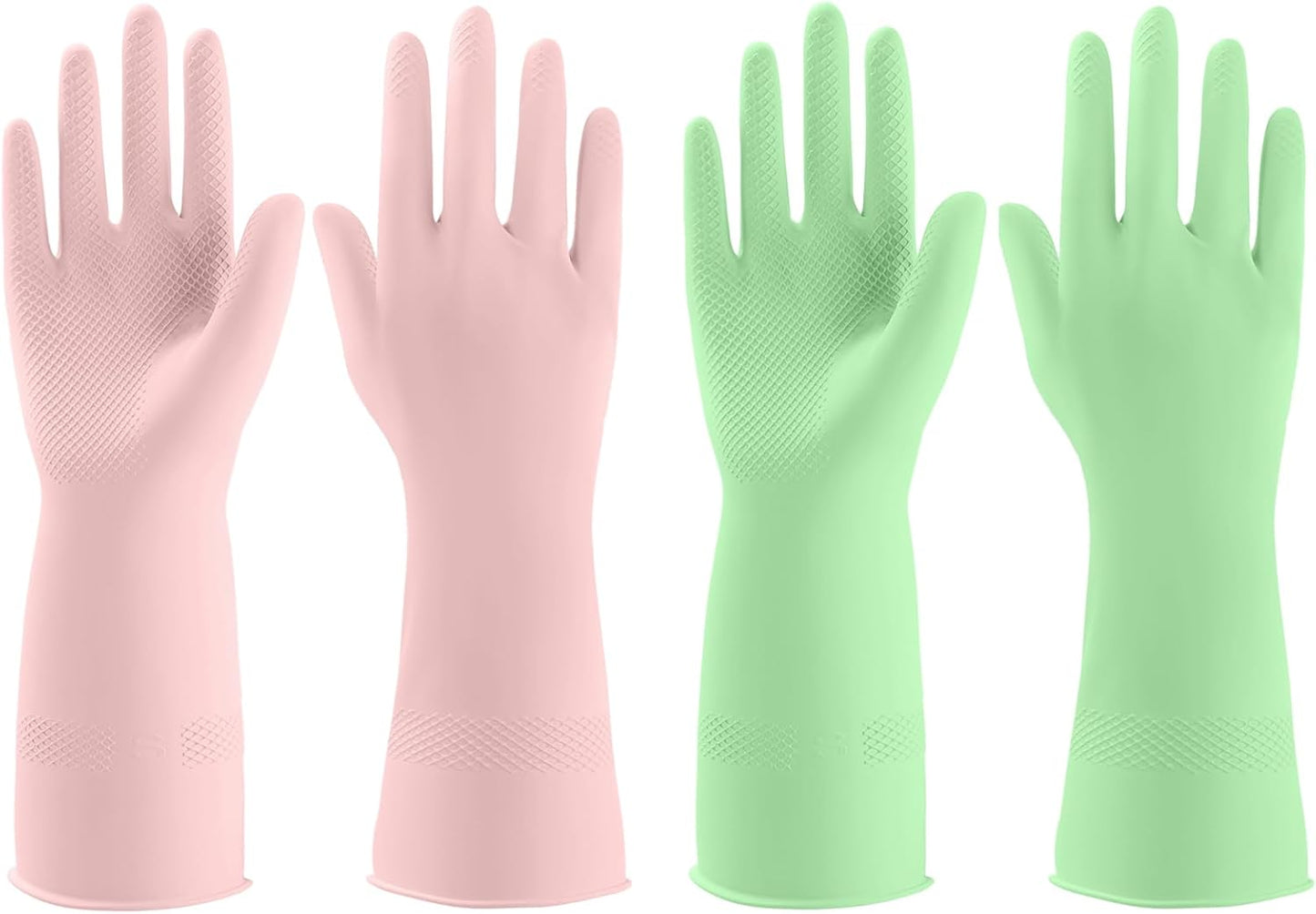 Reusable Rubber Dishwashing Gloves - Kitchen & Household