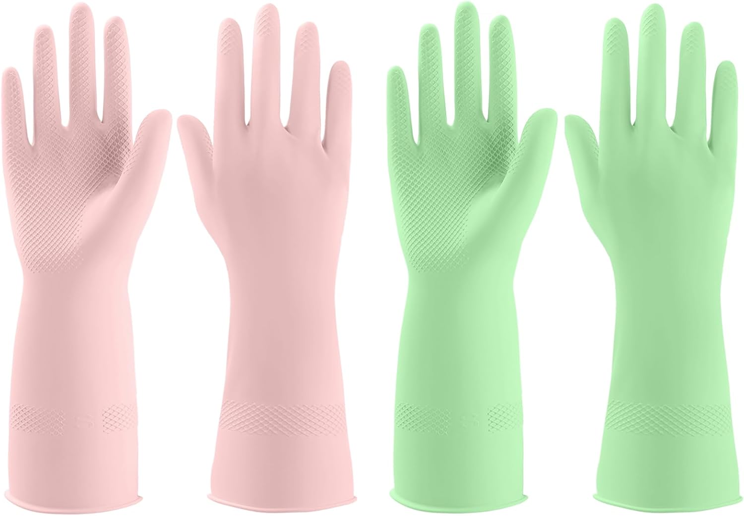 Reusable Rubber Dishwashing Gloves - Kitchen & Household