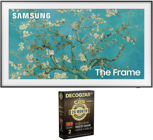 SAMSUNG 32 QLED 4K Smart TV Bundle with HDMI cables
