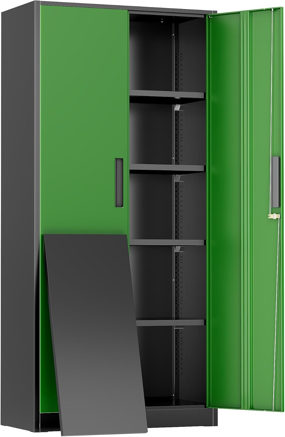 Greenvelly Metal Garage Storage Cabinet: Durable Locking Tool Unit