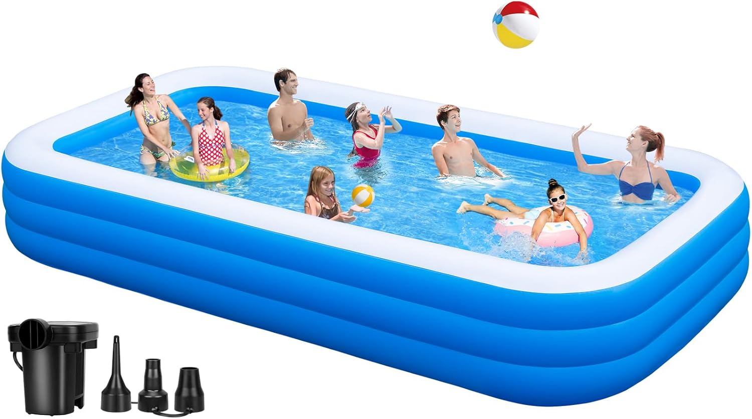 Large Inflatable Pool for Adults - Perfect for Summer Fun