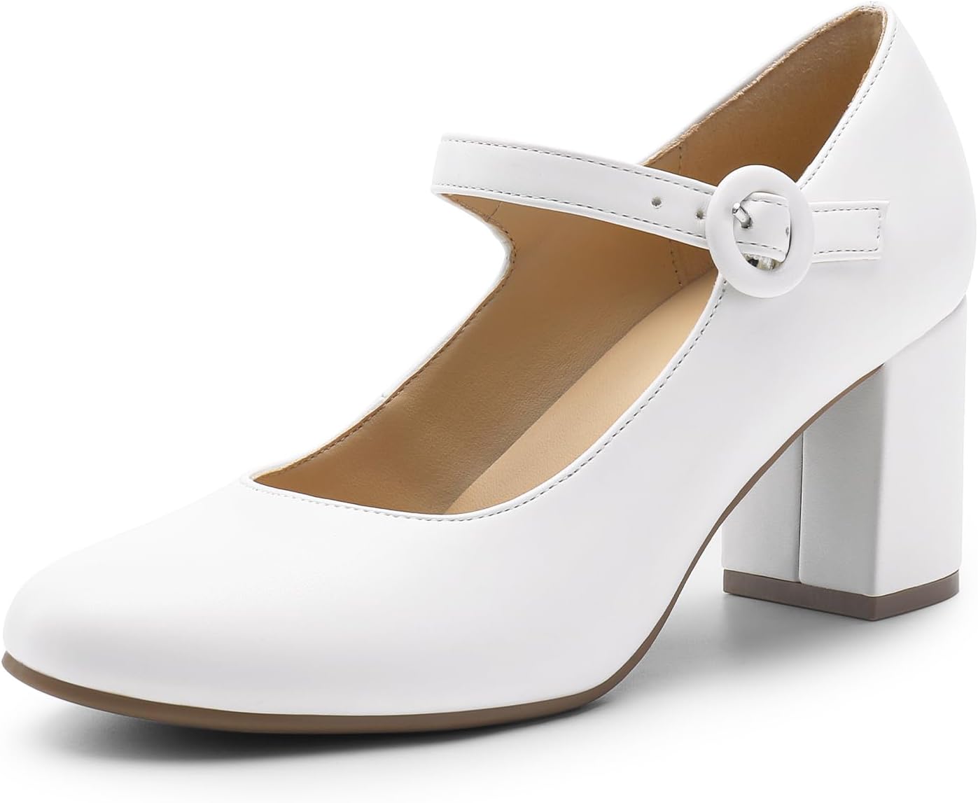 DREAM PAIRS Womens Mary Jane Shoes with Chunky Heel for Style