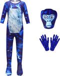 Kids Boy Halloween Costume Jumpsuit with Mask - Playwear Dress Up