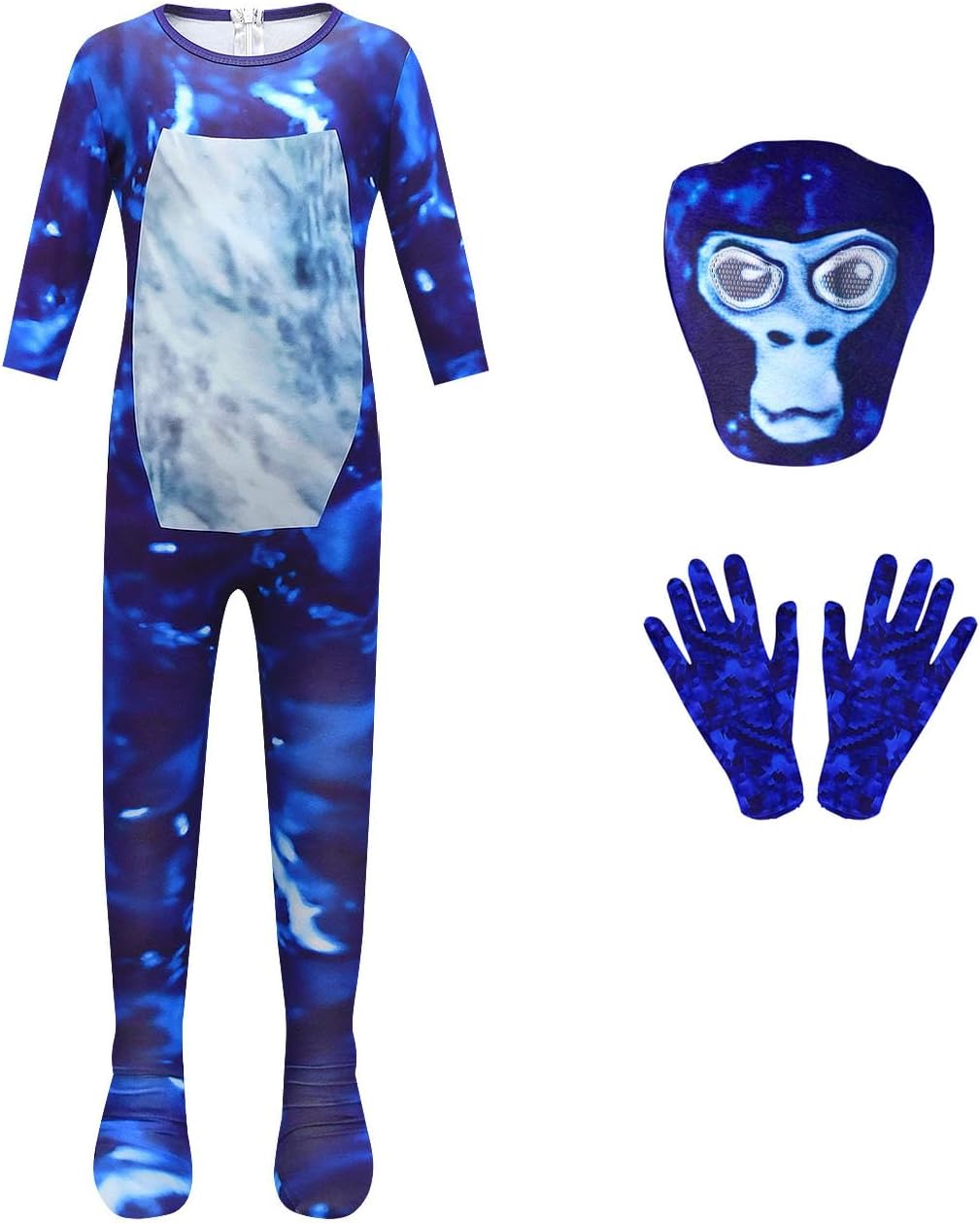 Kids Boy Costume Halloween Dress Up Jumpsuit with Mask