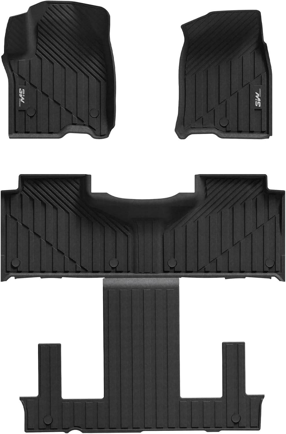 Custom Fit 3W Floor Mats for 2021 2025 Chevy Tahoe & More