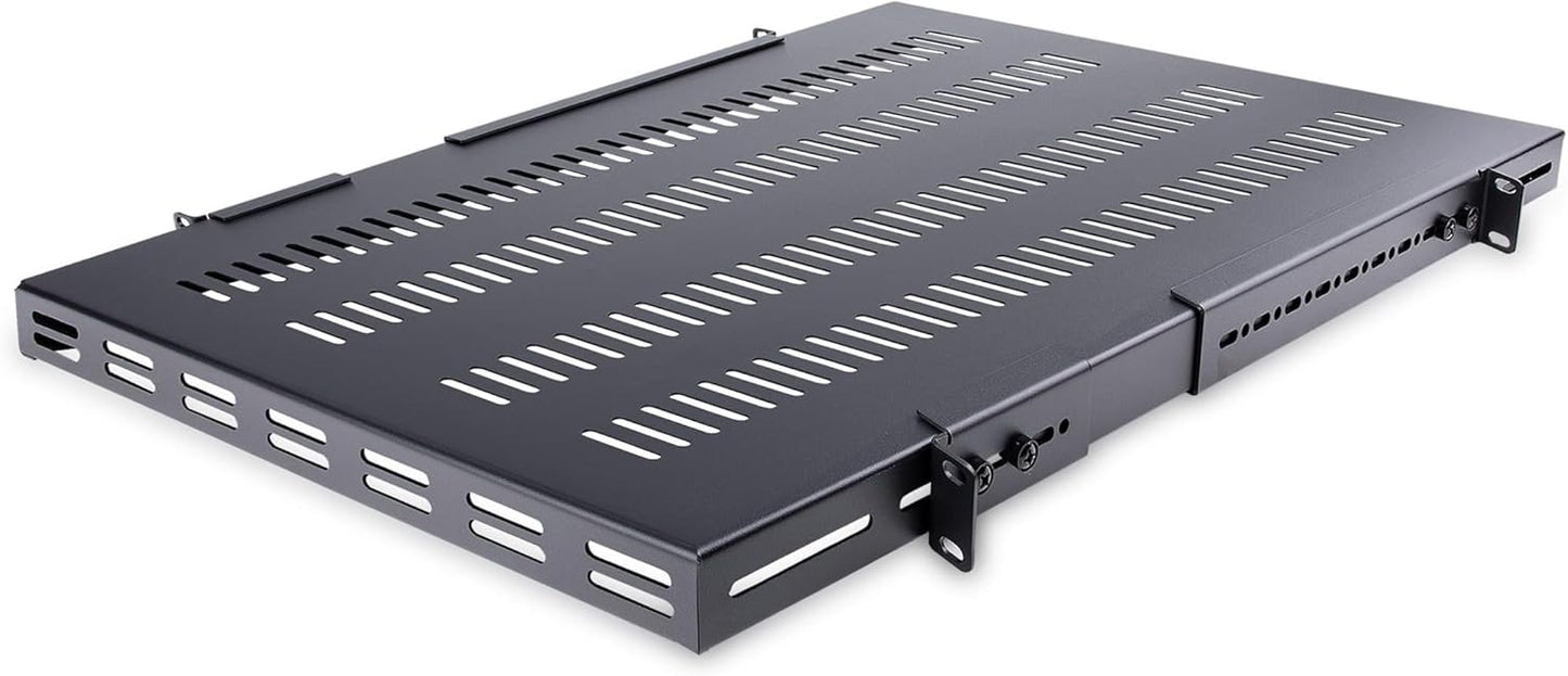 Adjustable Vented Server Rack Mount Shelf for 19in Racks
