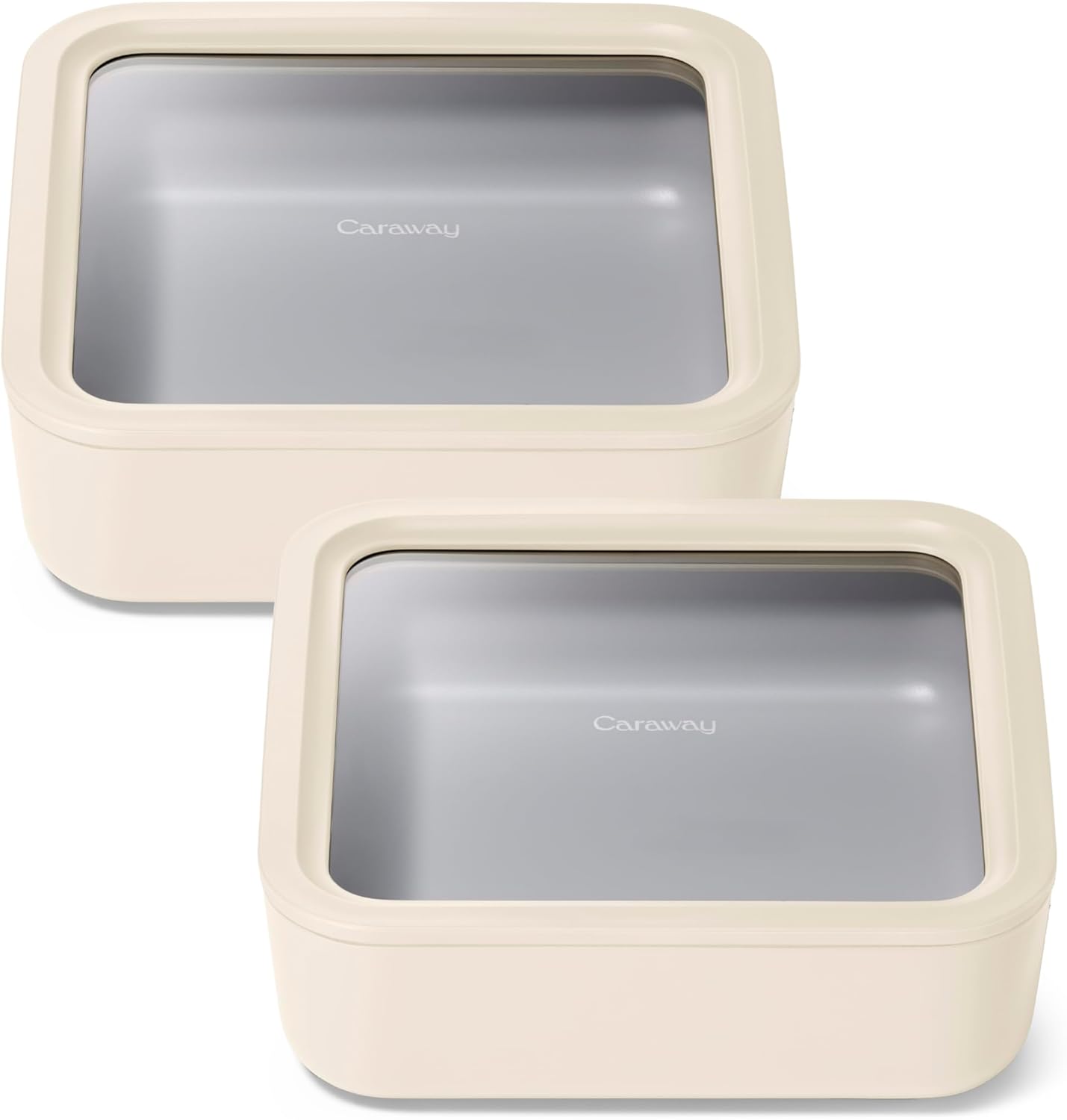 Caraway 2pc Glass Food Storage Set - Non Toxic & Versatile