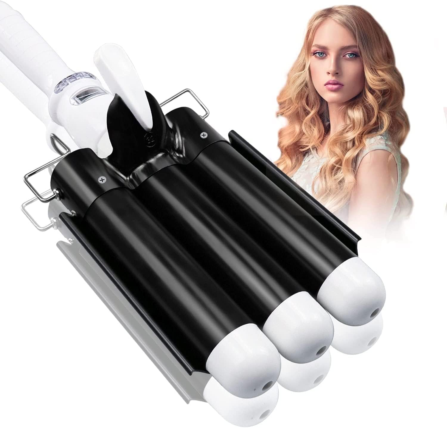 1.25 inch Three Barrel Curling Iron for Perfect Waves at Home
