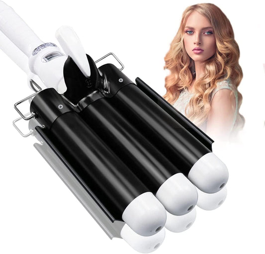 1.25 inch Three Barrel Curling Iron for Perfect Waves at Home