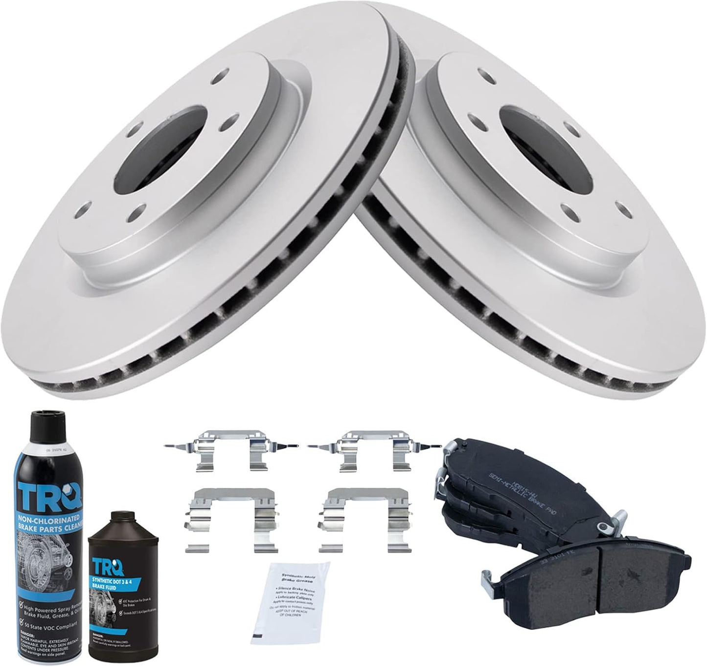 TRQ Front Brake Pad & Rotor Kit for 2013-2019 Nissan Sentra