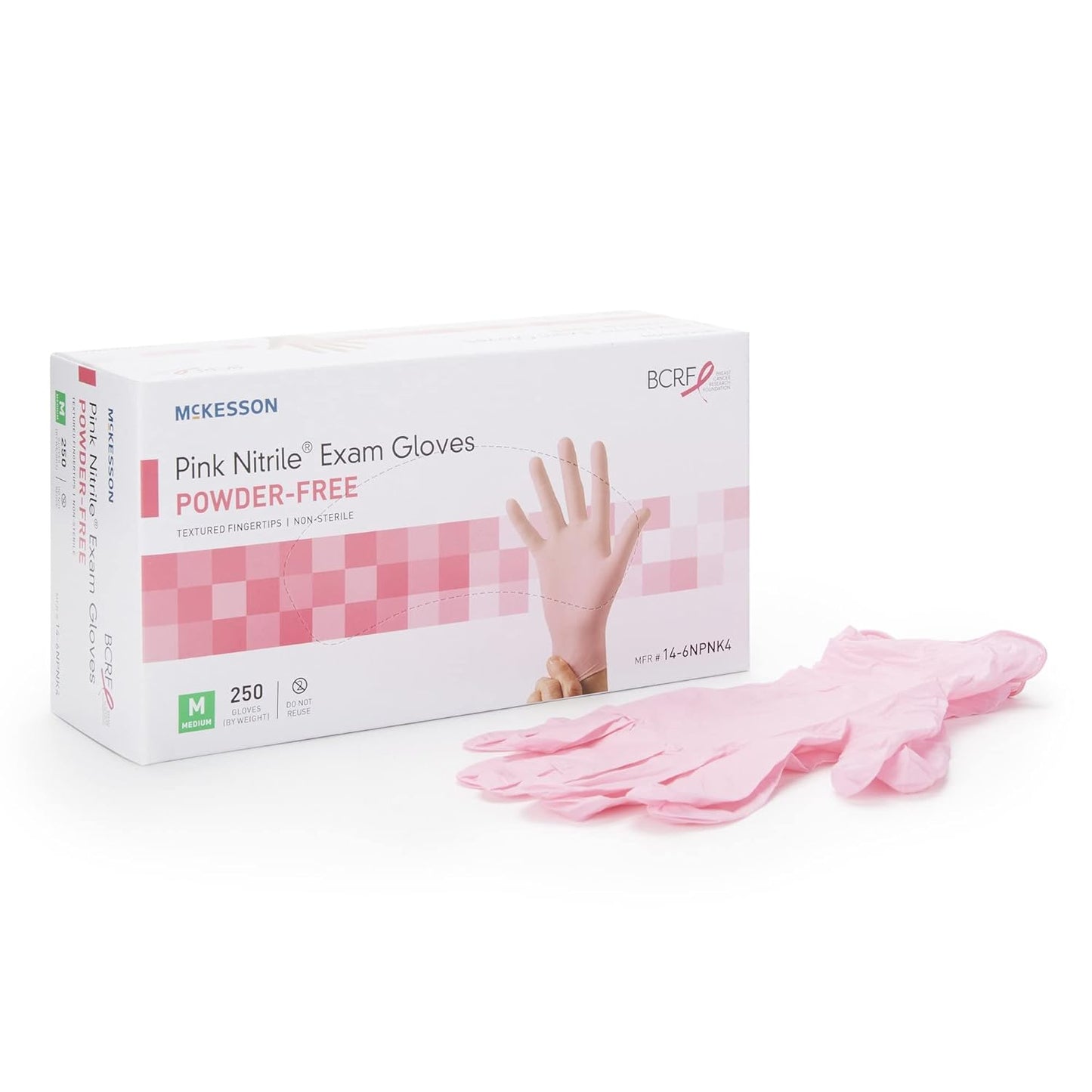 McKesson Pink Nitrile Gloves - Powder-Free for Comfort
