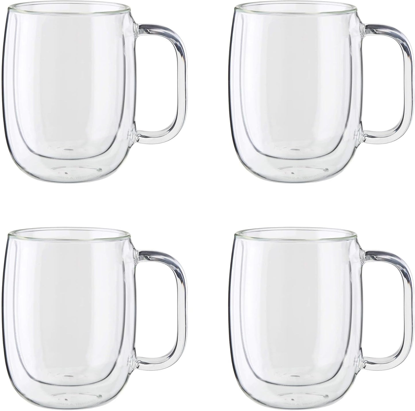 ZWILLING Sorrento Plus Double-Wall Glass Coffee Mug Set