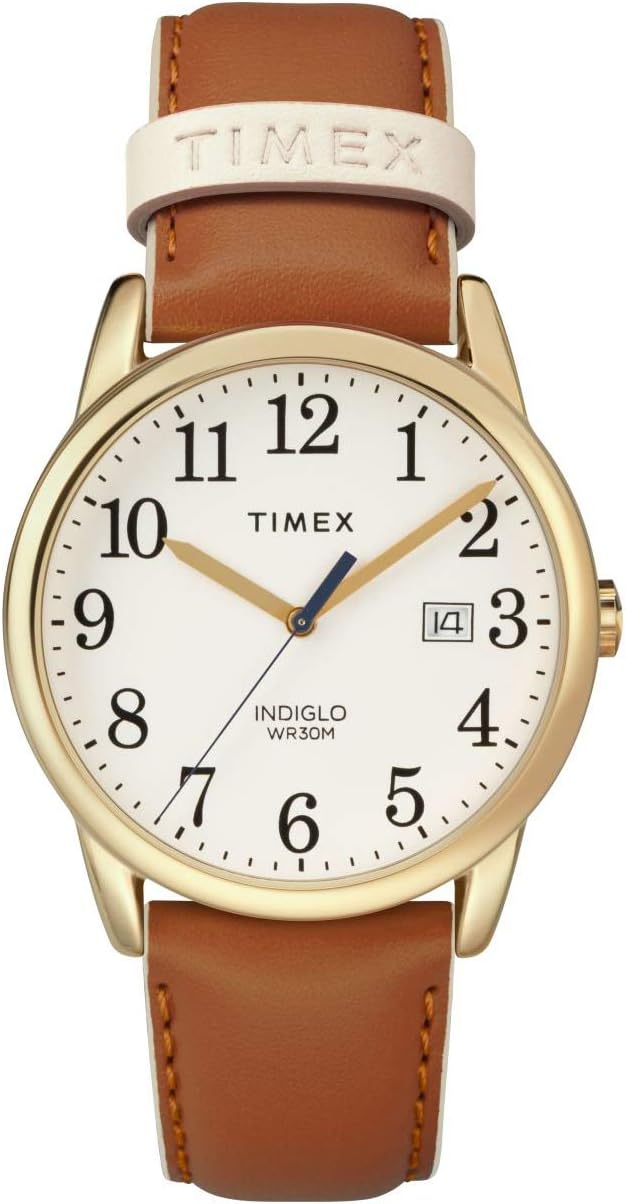 Timex Women's Easy Reader Watch with Adjustable Leather Strap