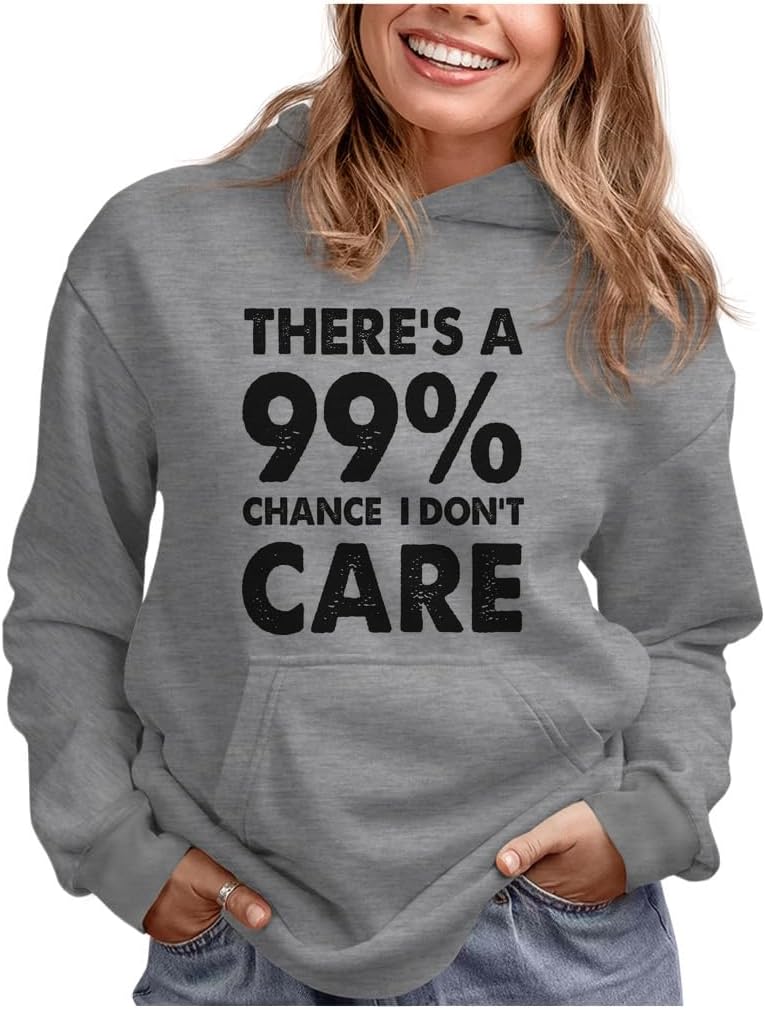 99% Don't Care Funny Hoodie by Tstars
