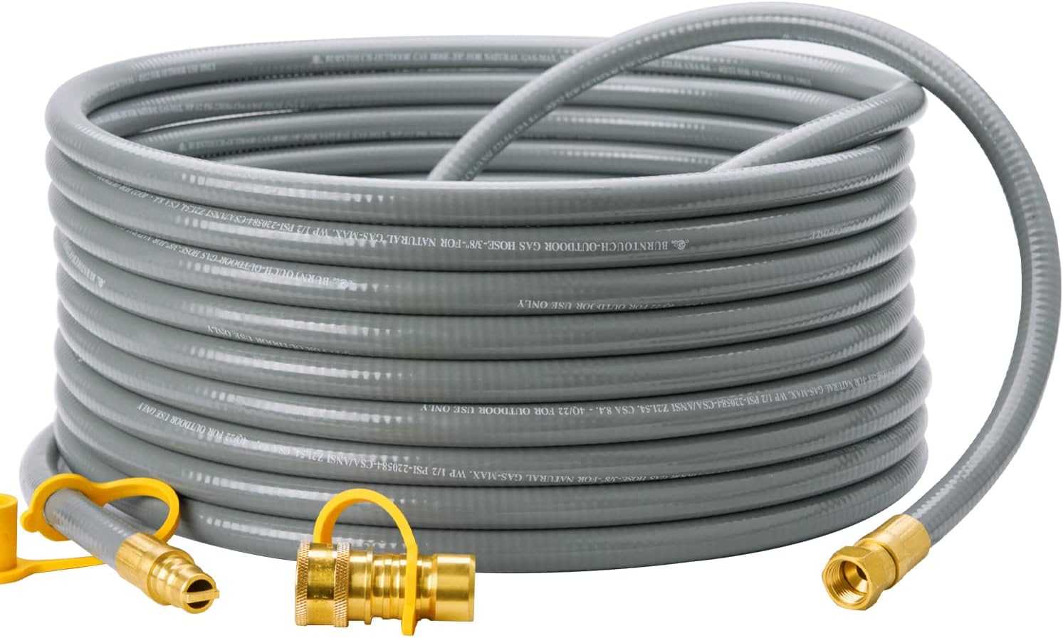 40 Feet Natural Gas Grill Hose with Quick Connect Fittings