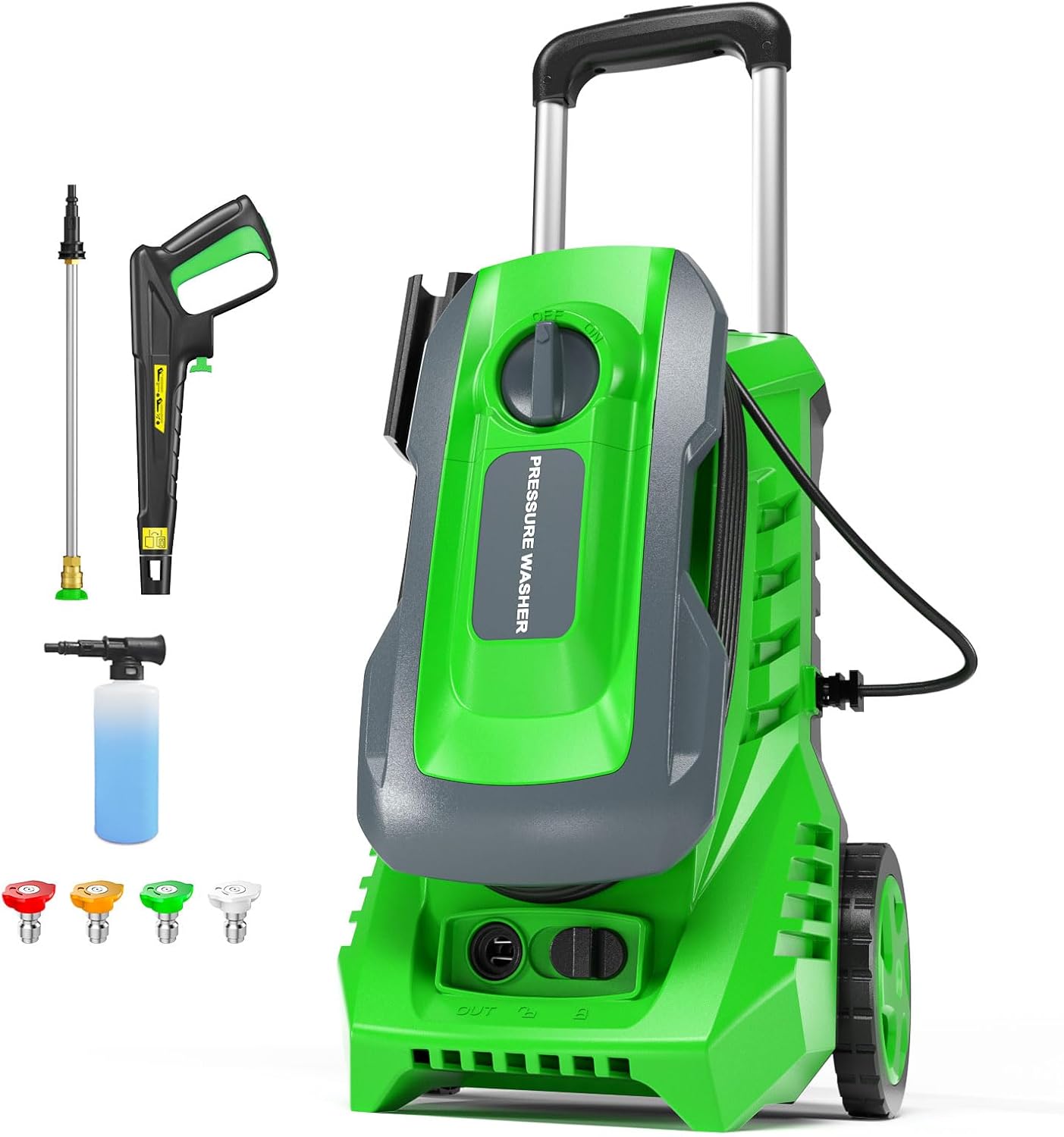 Electric Pressure Washer 4800PSI with Foam Cannon for Cleaning