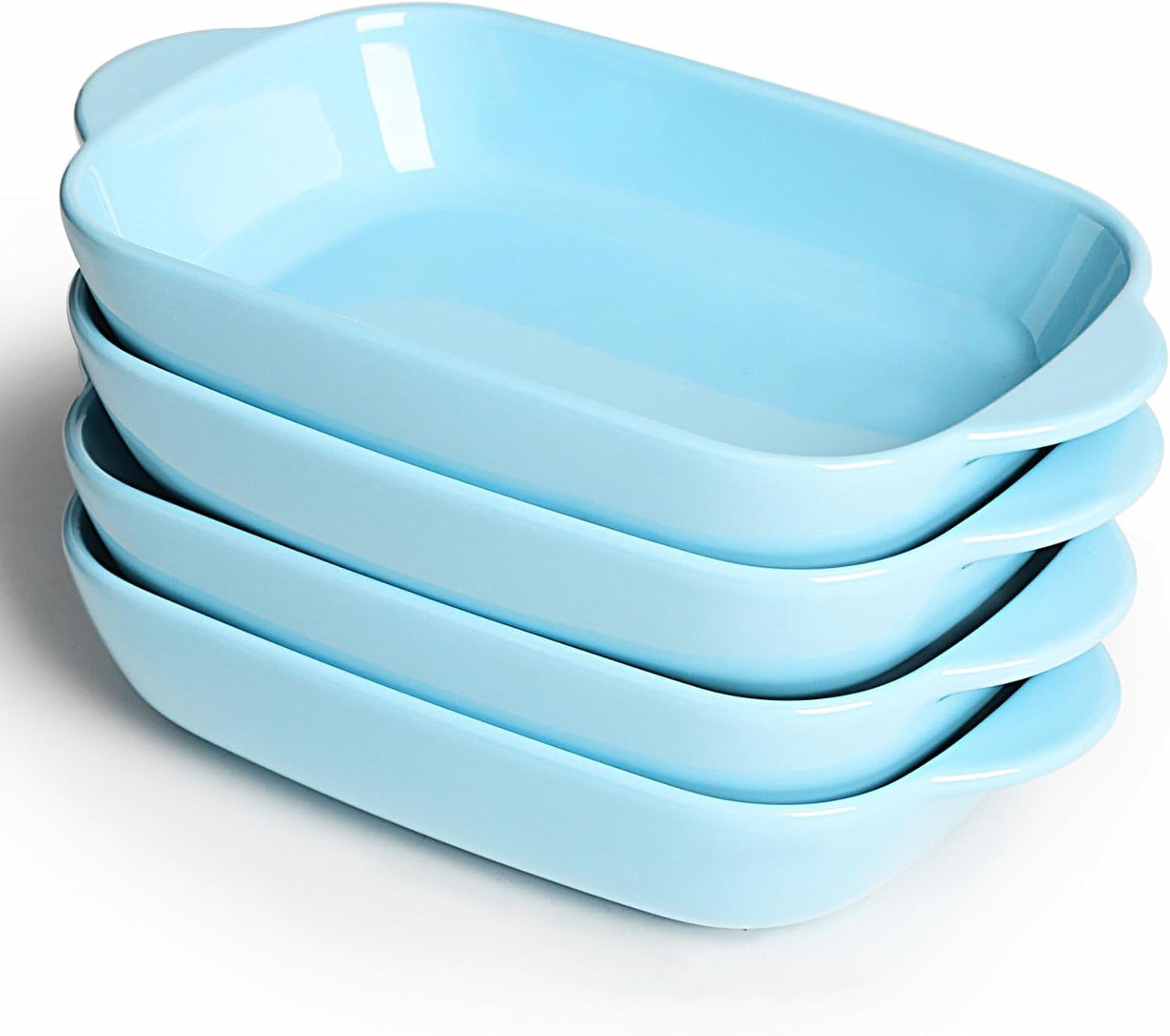 LEETOYI Ceramic Small Baking Dish Set of 4 for Cooking