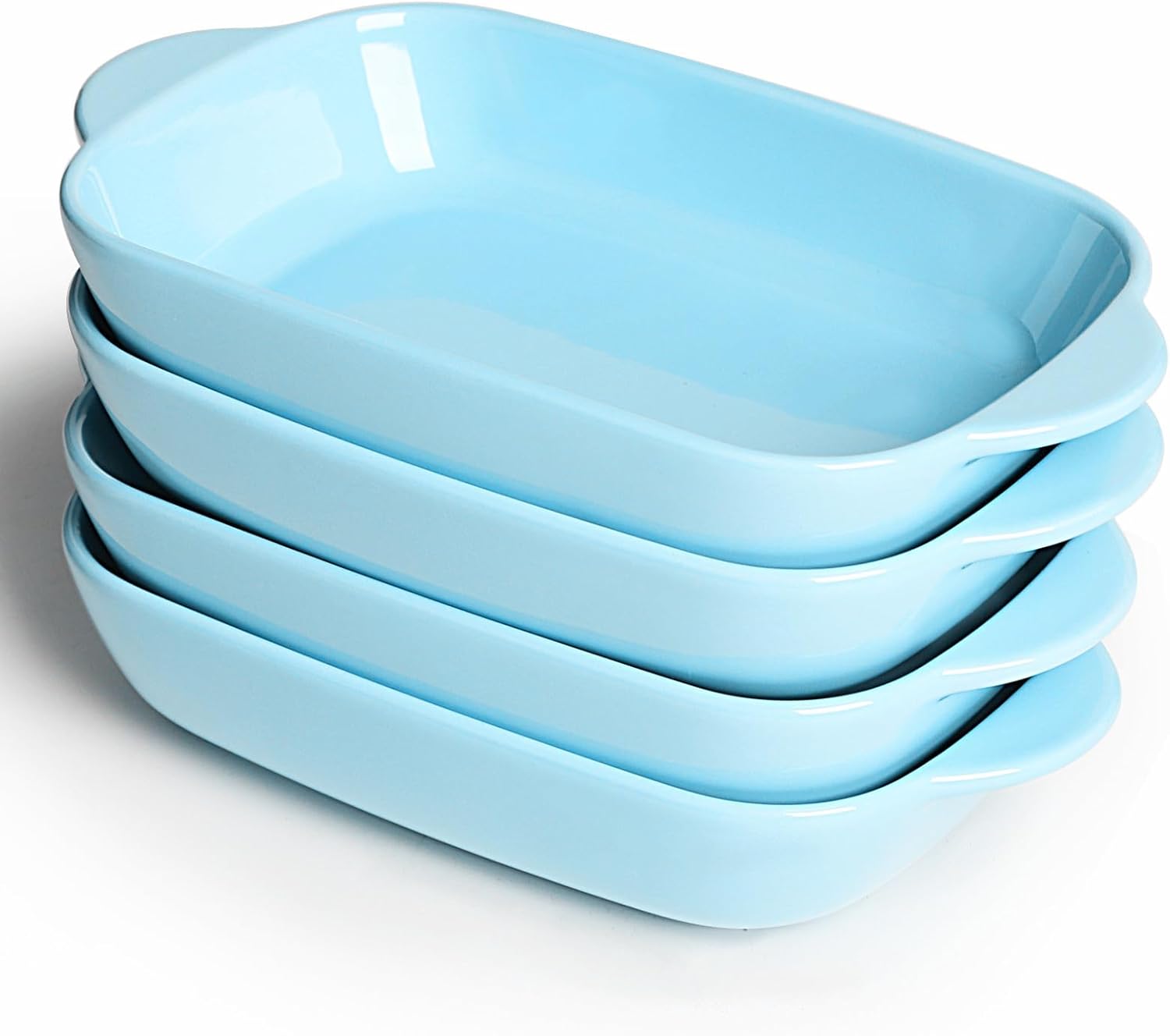 LEETOYI Ceramic Small Baking Dish Set of 4 for Cooking