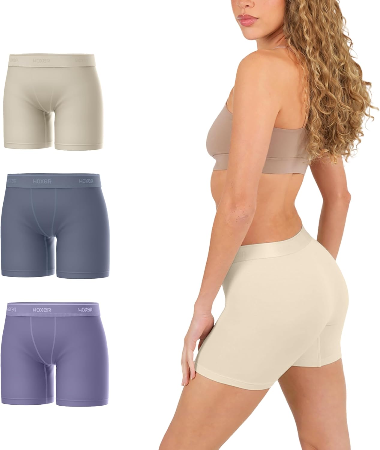 Woxer Boxer Shorts for Women - Comfortable 5in Baller Boy Shorts