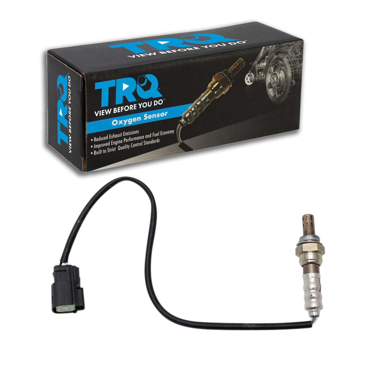 TRQ Engine Exhaust O2 Oxygen Sensor for Ford Lincoln Vehicles