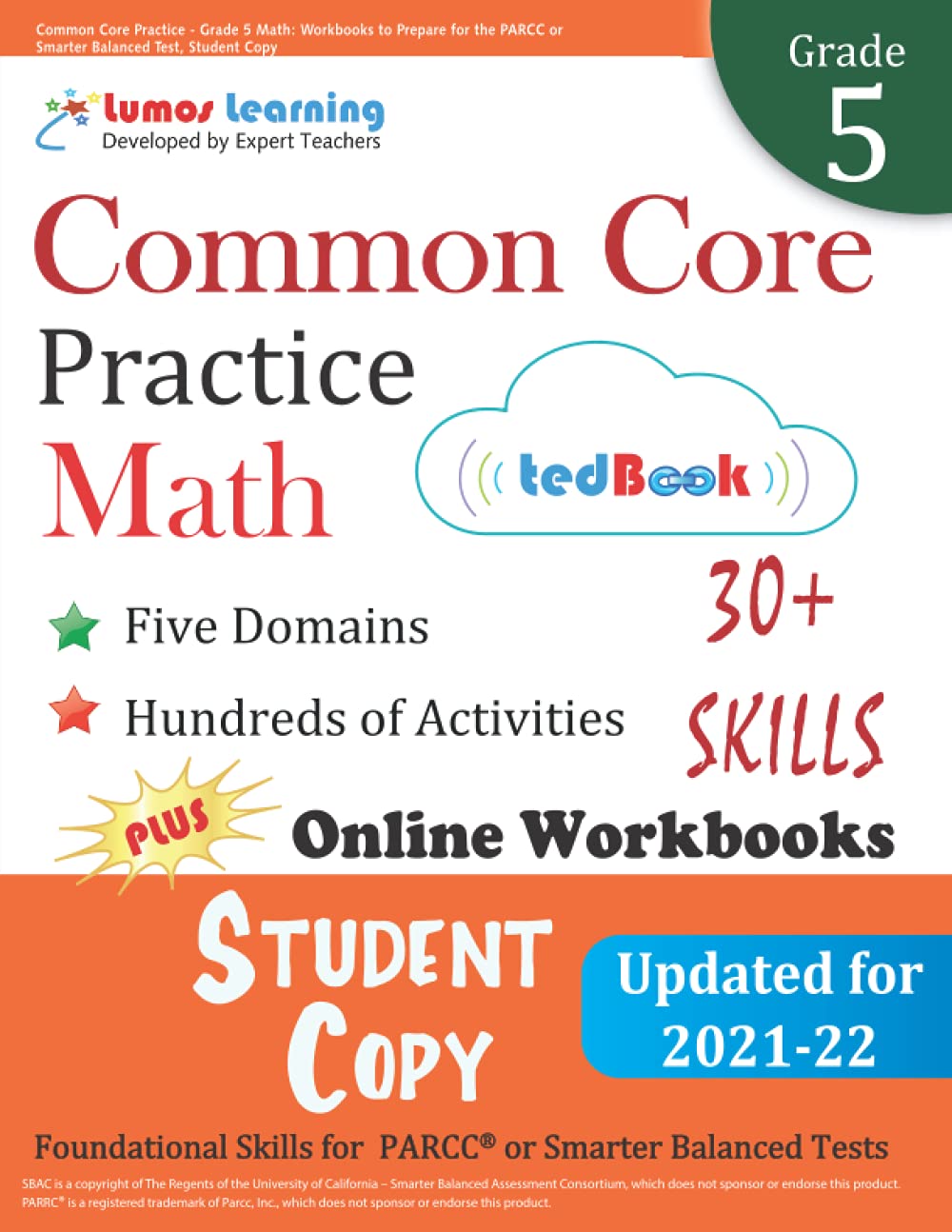 Common Core Practice Grade 5 Math Workbook for PARCC Prep