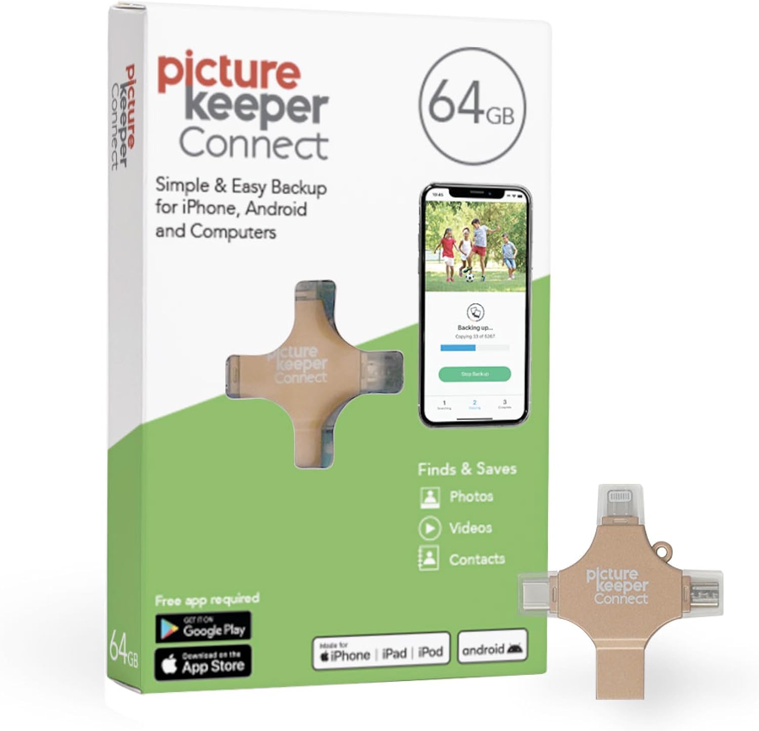 iPhone Smart USB Flash Drive 64GB for Easy Photo Backup