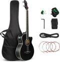 GLARRY Full Size Acoustic Electric Bass Guitar Beginner Kit Review