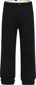 Men's Non-Stretch Loose Fit Wide-Leg Baggy Jeans Pants (Style 9S3L)