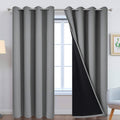 Yakamok 100% Blackout Curtains 96 in Long - Total Light Block