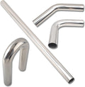 4 in DIY Mandrel Exhaust Pipe Kit - 4PCS Straight & Bend Pipes